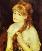 Pierre-Auguste Renoir Young Woman Braiding Her Hair oil